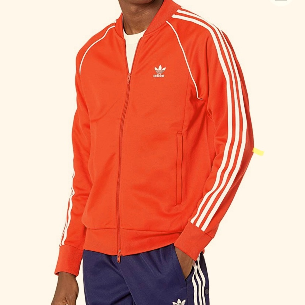 NWOT adidas Originals Men's Adicolor Classics Orange Track Jacket XL